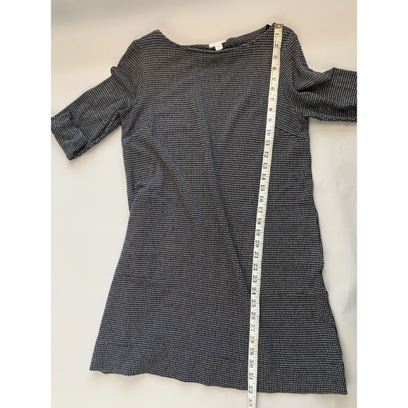 J Jill Dress Womens Small Black Ponte Knit 3/4 Sleeve Shift Knee Length - Picture 9 of 9